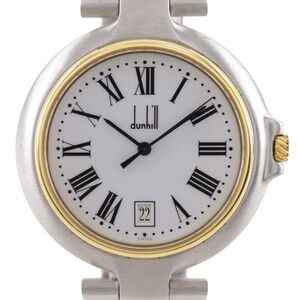 Dunhill Millennium Men's Watch, Stainless Steel x Gold Plated, Silver, Quartz...